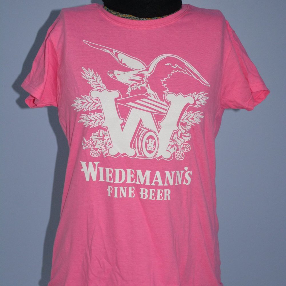 New Wiedemann's Brewery Pink T-shirt Size L